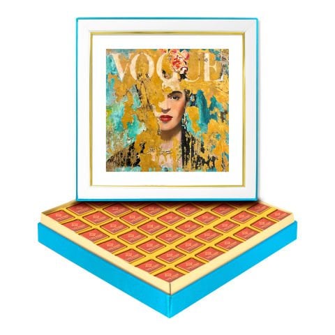 Modern Çerçeveli Frida Kutuda Logolu Çikolata