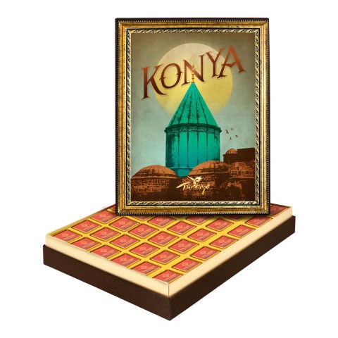Konya Çerçeveli Tablo Kutuda Logolu Çikolata