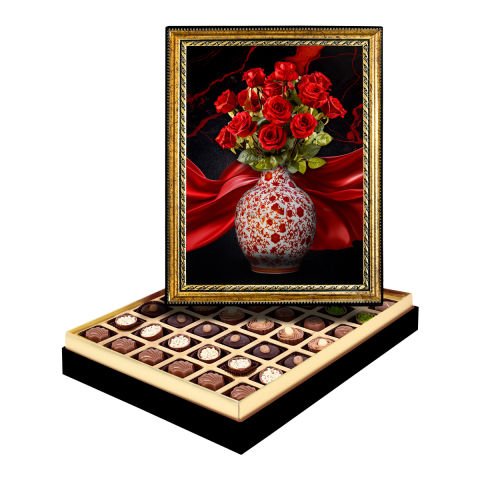 Gül Çerçeveli Tablo Kutu