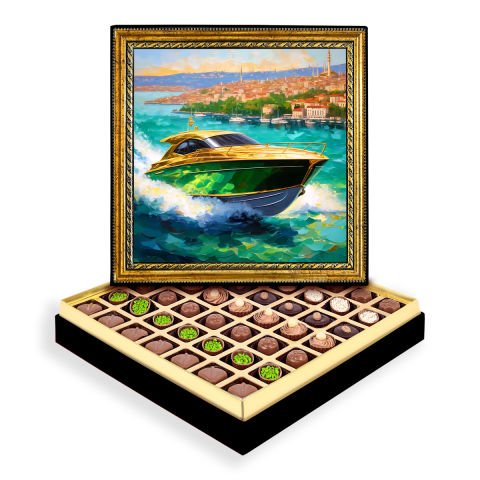Lüks Tekne Çerçeveli Tablo Kutu