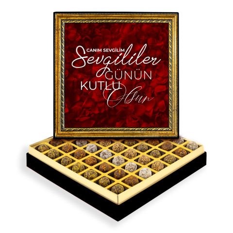 Canım Sevgilim Çerçeveli Tablo Kutuda Şeker İlavesiz Lokma