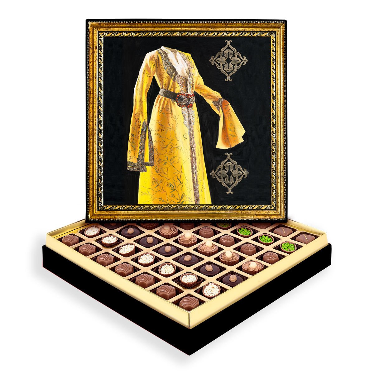 Etnik Kaftan Çerçeveli Tablo Kutu