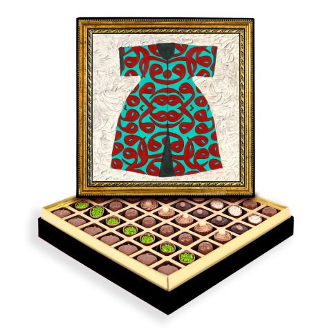 Vavlı Kaftan Çerçeveli Tablo Kutu