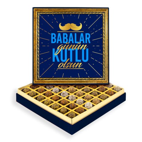 Babalar Günü Çerçeveli Tablo Kutuda Şeker İlavesiz Lokma