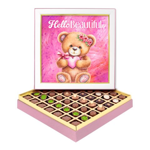 Pembe Ayıcık Çerçeveli Bebek Kutusu