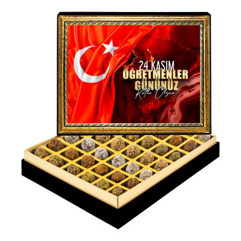 24 Kasım Çerçeveli Tablo Kutuda Şeker İlavesiz Lokma