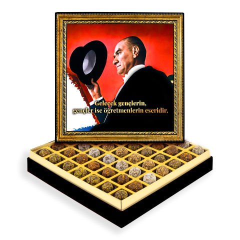 Öğretmenlerin Eseri Çerçeveli Tablo Kutuda Şeker İlavesiz Lokma