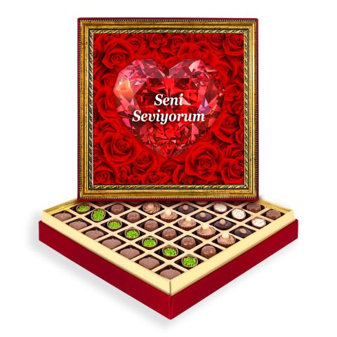 Seni Seviyorum Çerçeveli Tablo Kutu