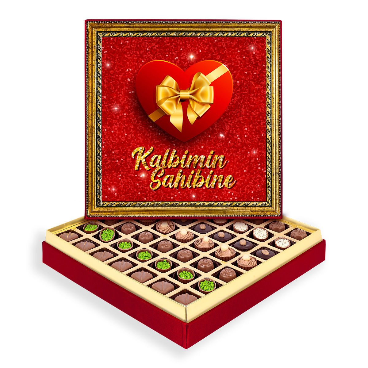 Kalbimin Sahibine Çerçeveli Tablo Kutu