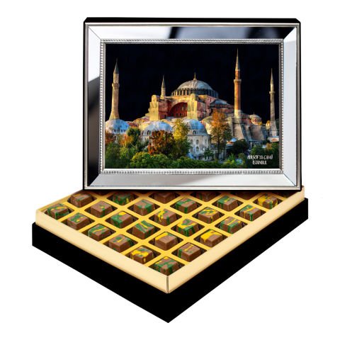 Ayna Çerçeveli Ayasofya Camii Kutuda Dubai Çikolatası