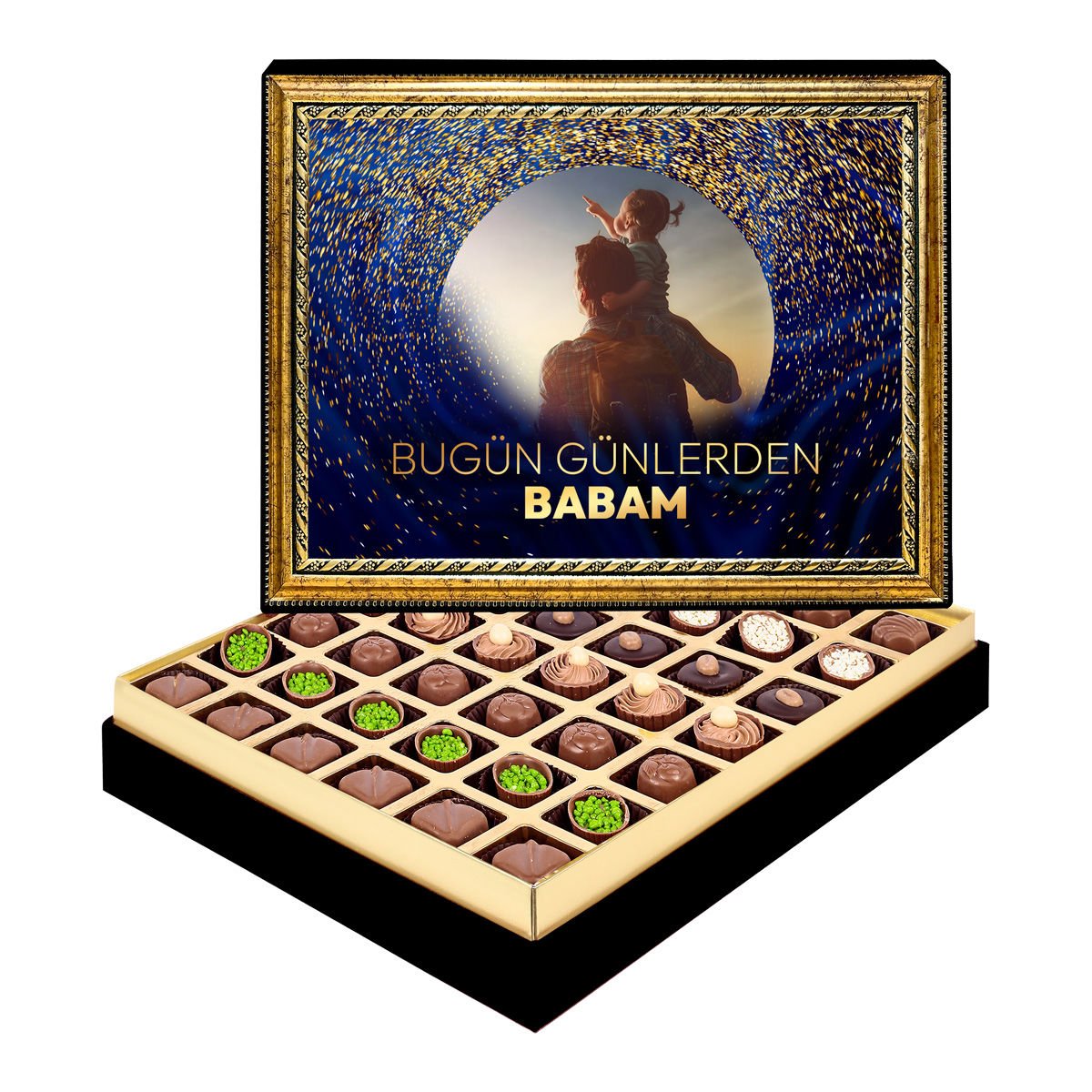 Günlerden Babam Çerçeveli Tablo Kutu