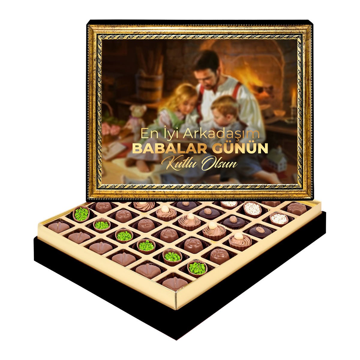 Baba Kucağı Çerçeveli Tablo Kutu