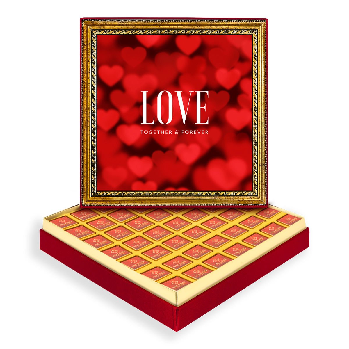 Love Çerçeveli Tablo Kutuda Logolu Çikolata