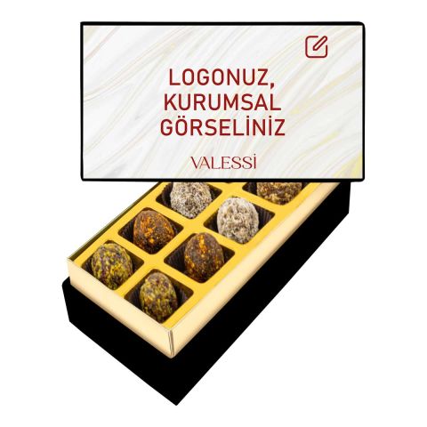 Kişiye Özel Tablo Kutuda Şeker İlavesiz Lokmalar Mini Boy (158 g.)