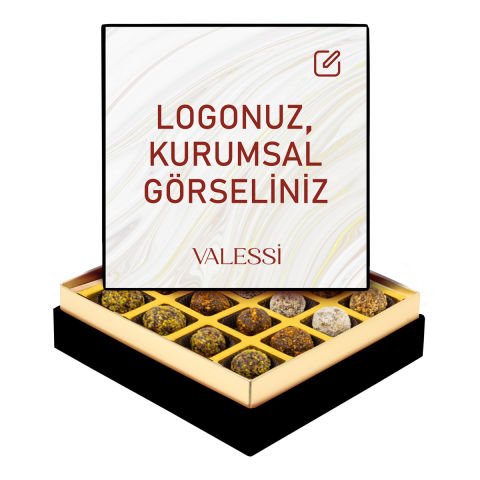 Kişiye Özel Tablo Kutuda Şeker İlavesiz Lokmalar Küçük Boy (280 g.)