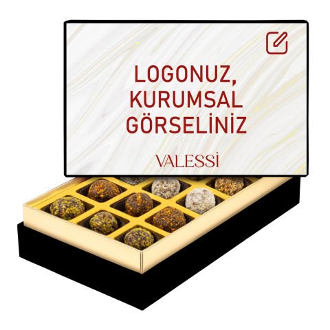 Kişiye Özel Tablo Kutuda Şeker İlavesiz Lokmalar Küçük Boy (280 g.)