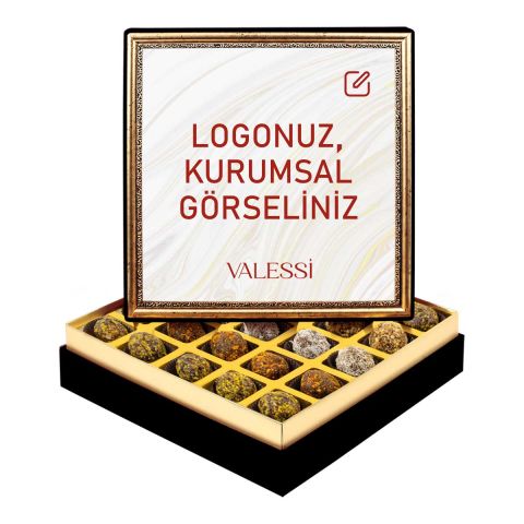 Kişiye Özel Tablo Kutuda Şeker İlavesiz Lokmalar Orta Boy (438 g.)