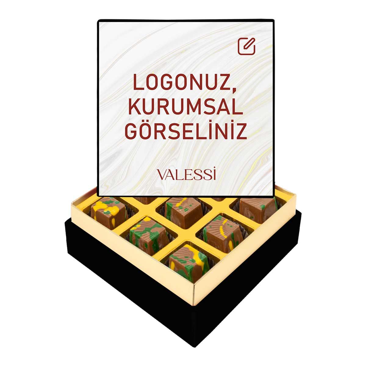 Kişiye Özel Tablo Kutuda Dubai Çikolatası Mini Boy (108 g.)