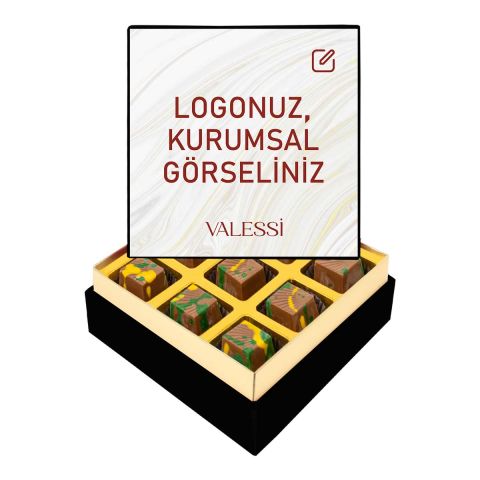 Kişiye Özel Tablo Kutuda Dubai Çikolatası Mini Boy (108 g.)