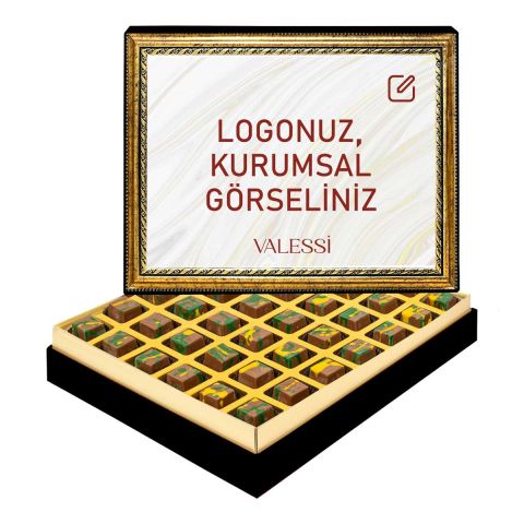 Kişiye Özel Tablo Kutuda Dubai Çikolatası Büyük Boy (588 g.)