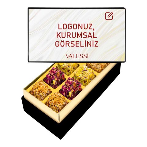 Kişiye Özel Tablo Kutuda Lokum Mini Boy (207 g.)