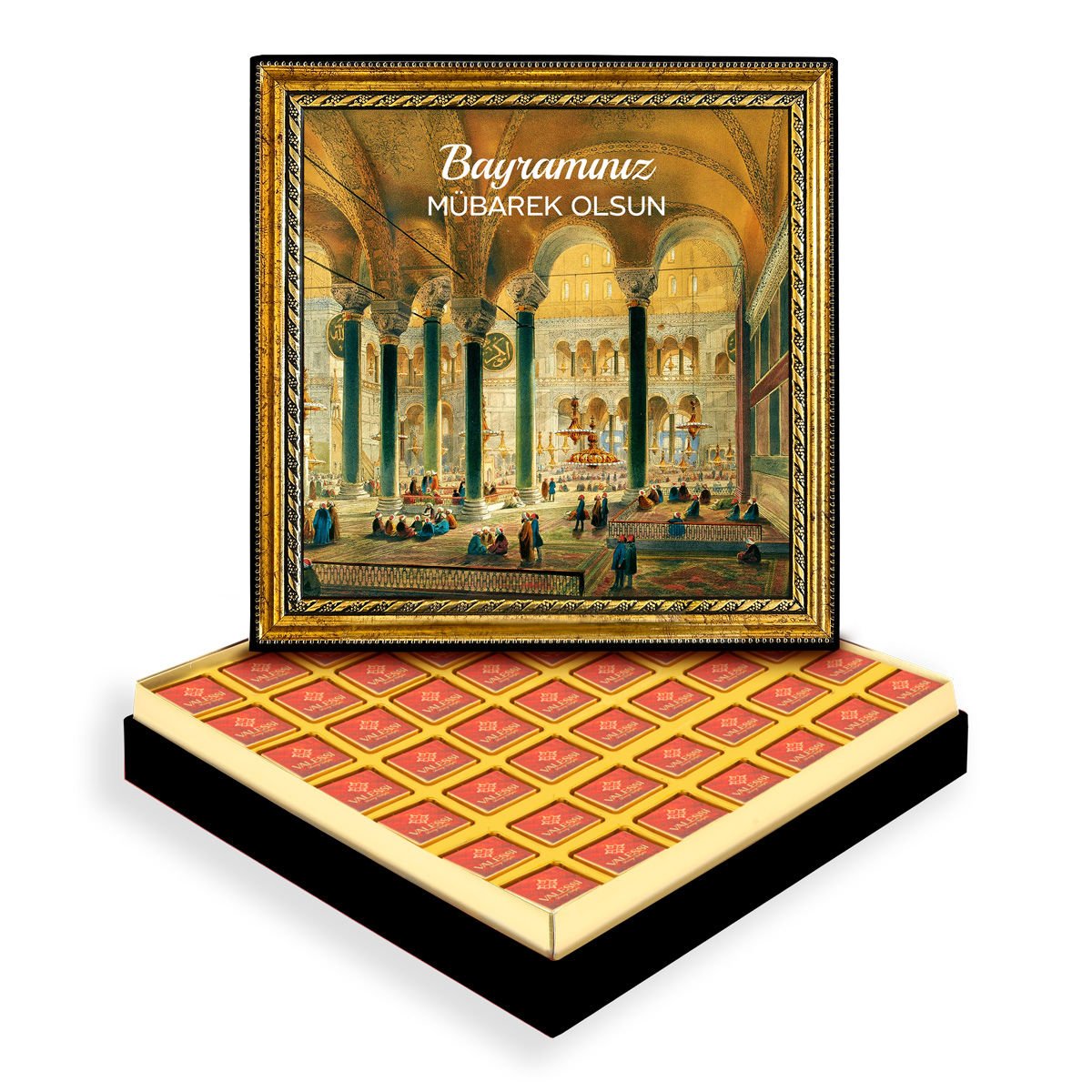 Ayasofya ve Bayram Çerçeveli Tablo Kutuda Logolu Çikolata