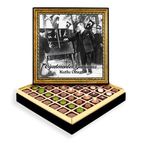 Atatürk ve Alfabe Çerçeveli Tablo Kutu