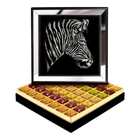 Ayna Çerçeveli Zebra Kutuda Lokum