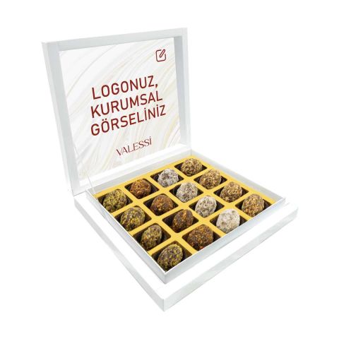Kişiye Özel Karton Kutuda Şeker İlavesiz Lokma Küçük Boy (280 gr.)