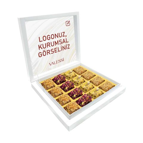 Kişiye Özel Karton Kutuda Lokum Küçük Boy (368 gr.)