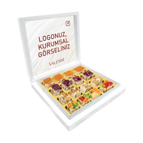 Kişiye Özel Karton Kutuda Çerezli Nugat Küçük Boy (266 g.)