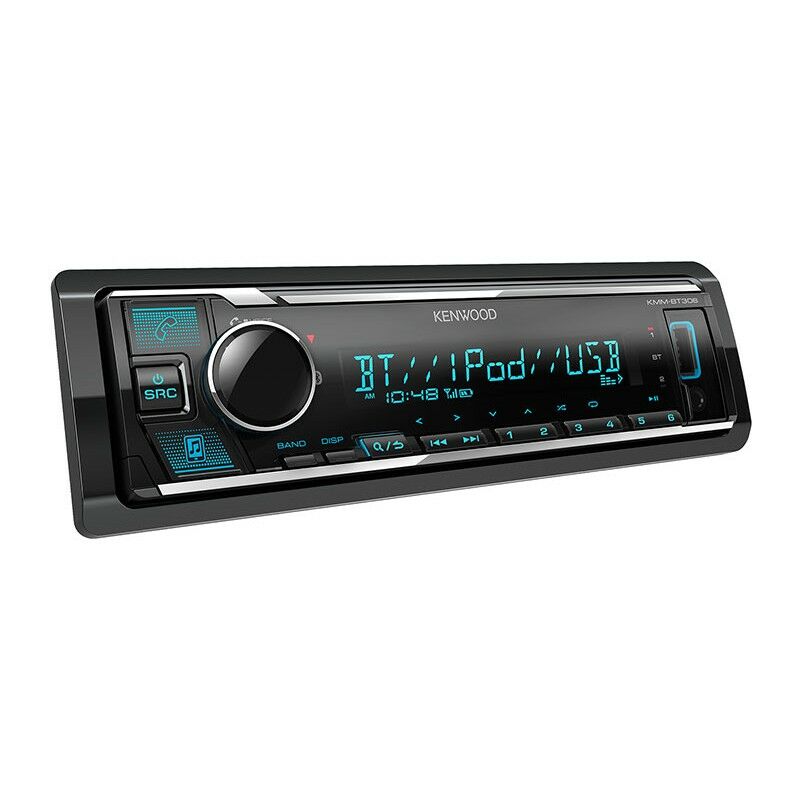 Kenwood KMM-BT306 3 Amfi Çıkışlı Bluetooth Usb Aux Profesyonel Oto Teyp