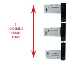Garaj Dünyası Twogo Go Şahin Ayarlanabilir Kasa 7 Inch Bluetooth USB SD 4*50W Geri Görüş Kamerası