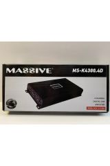 Massive MS-K4300.4D 4 KANALLI AMFİ 4 OHM 4X300 WAT RMS