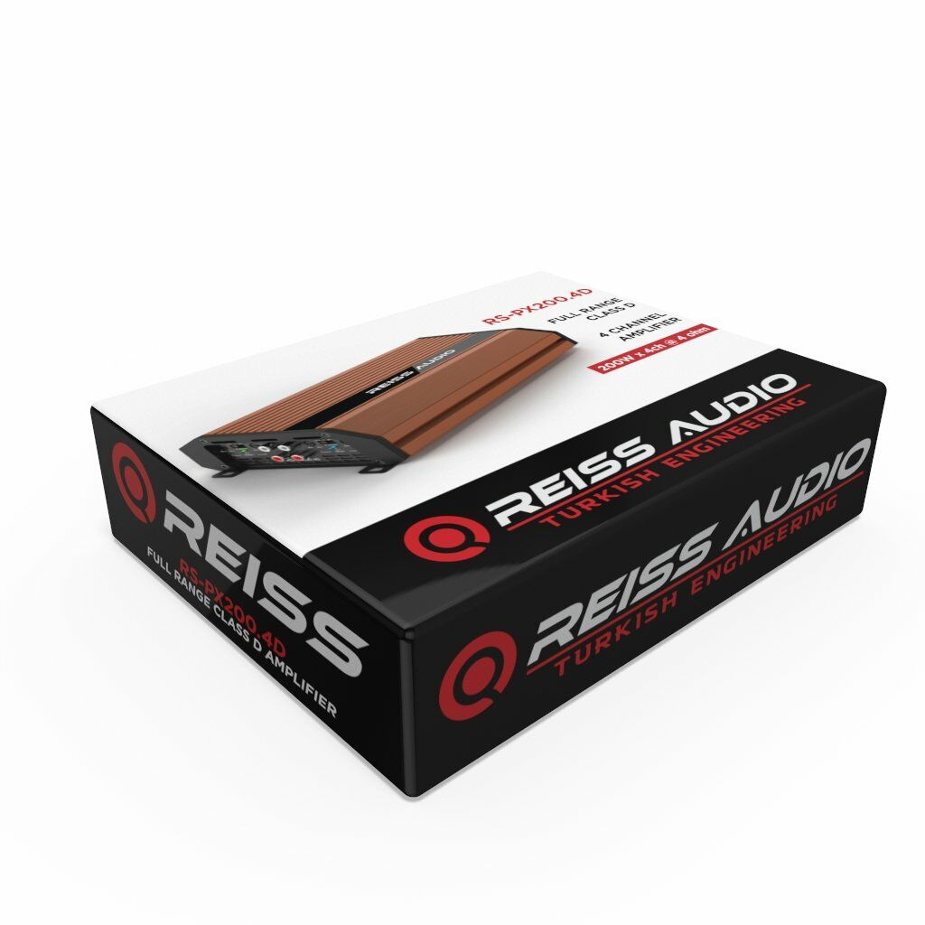 Reiss Audio RS-PX200.4D Dijital Araç Anfisi 4 Kanal 200W RMS