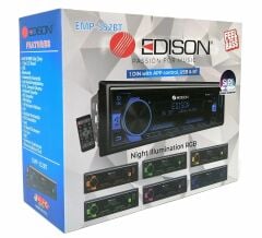 Edison EMP-352BT Oto Teyp Telefon Kontrollü Android/IOS Uyumlu 4*50W Çıkışlı USB/BT /AUX/3 RCA