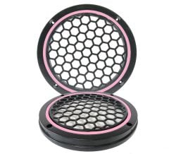Garaj Dünyası Pembe Neon Ledli 16 Cm 2’li Hoparlör Kapağı