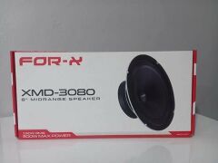 For-X 8 inc 20 Cm 300 Watt Midrange 2'li Hoparlör XMD-3080 Yeşil Kasa