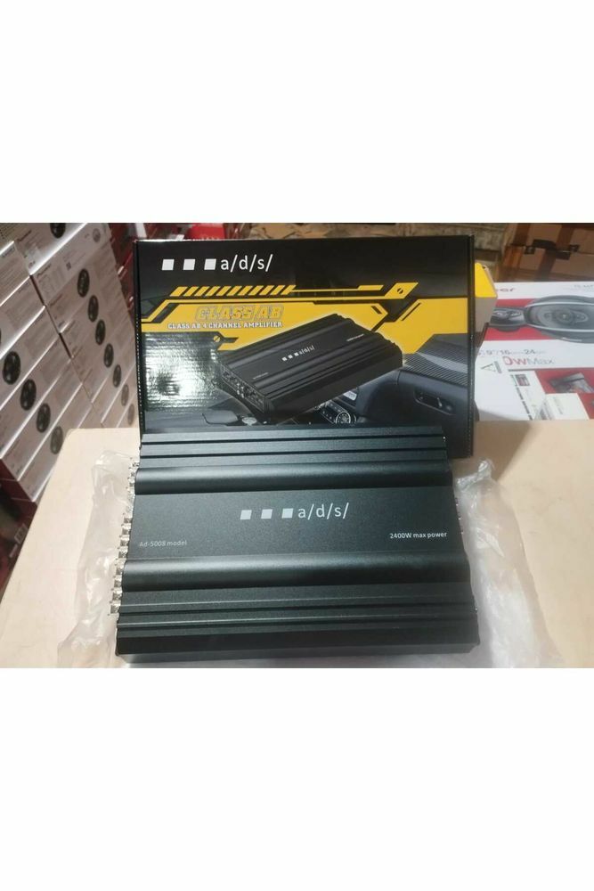 AD-5008 4X50 RMS AB CLASS 4 KANAL OTO AMFİ