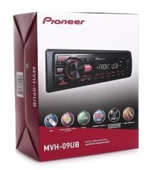 Pioneer MVH-09UB Oto Teyp USB/Aux/4*50W/Amfi Çıkışlı/Çıkarılabilir Ön Panel/Android Uyumlu