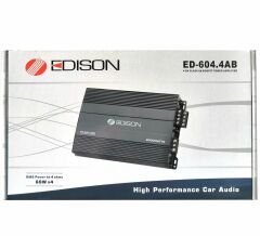 Garaj Dünyası Edison Ed 604.4AB Mosfet 4 Kanal Amfi 4*60W RMS 3000W Maksimum Güç