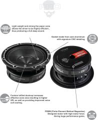 VIBE BDPRO6M-V9 | VIBE Blackdeath Serisi 16 cm Midrange/Midbass