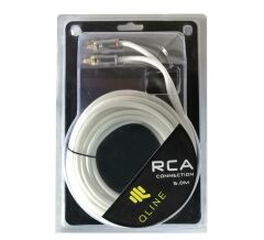 Qline 5 Metre RCA Kablo %100 Bakır