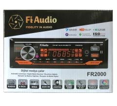 Fİ AUDIO FR-2000 Oto Teyp 4X50 Watt Bluetooth CarLive 2xUsb Sd Fm Aux 2 Amfi Çıkışı