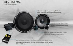 Kenwood KFC-PS170C 17 cm 400 Watt Oto Hoparlör 2 Yollu Mid Takımı
