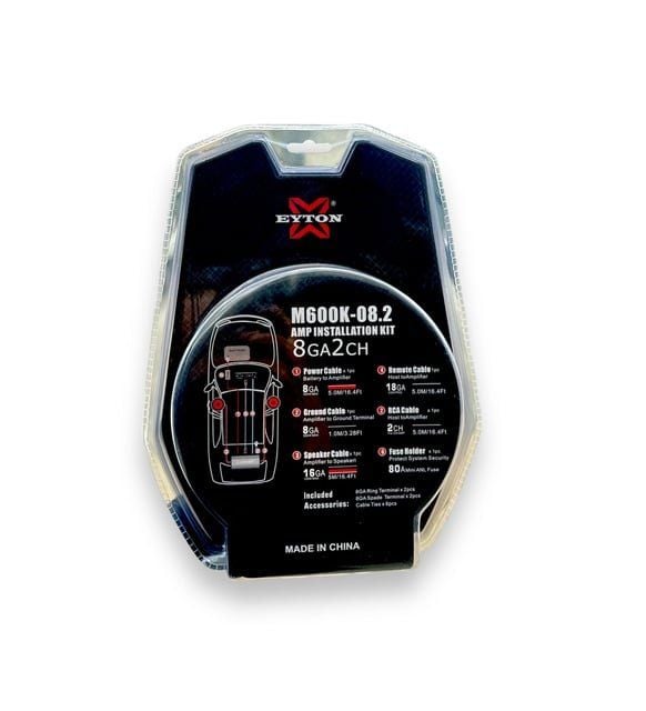 Eyton M600K 08.2 Yüksek Performanslı 8GA Tam Bakır Kablo Seti