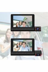 DS-513 Full Hd 1080P Dokunmatik Araç Içi Dvr Kamera 3 Kameralı