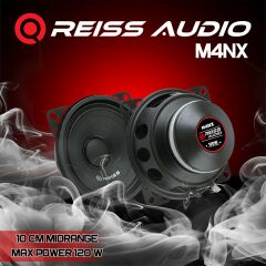 Reiss Audio RS M4NX 10 Cm Midrange 120W Maksimum 40W RMS