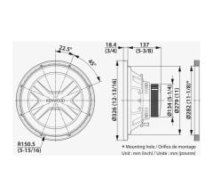 Kfc-ps3017w Yenı Ps Serisi 30cm Subwoofer (Kabinsiz)