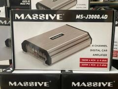Massive MS-J3000.4D 4 Kanal Amfi Özel Seri 4 Ohm 4X150W Rms 2 Ohm 4X225W RMS